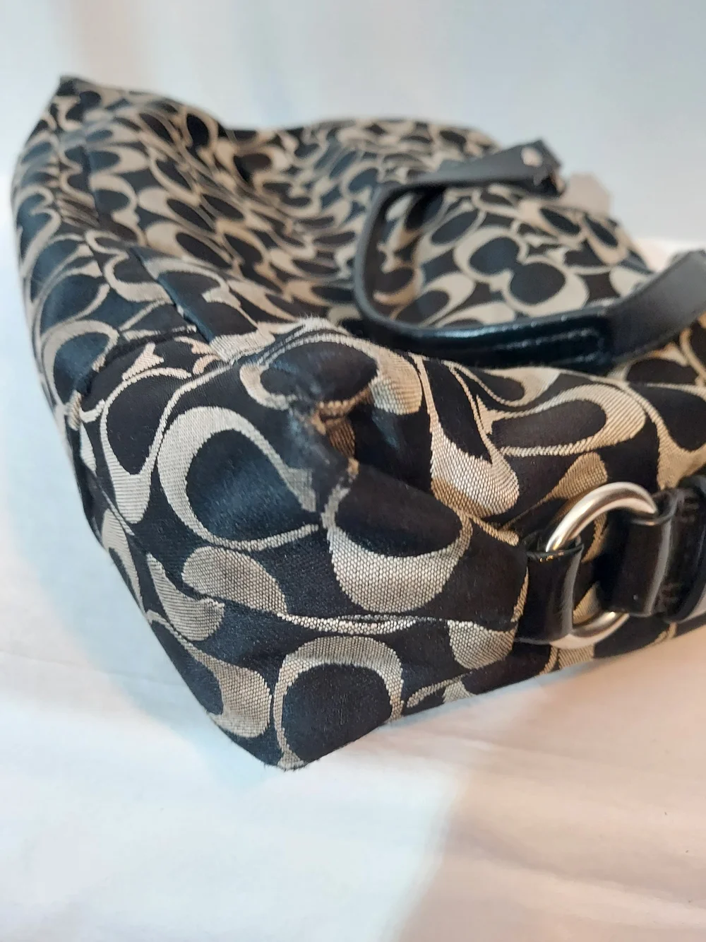 Coach Ashley Signature Carryall Satchel Tote Handbag W/ Matching Wallet Set